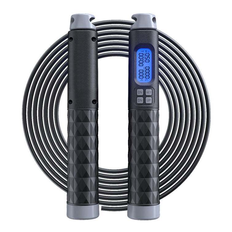 2-in-1 cordless jump rope with adjustable length, built-in counter, and ergonomic handles for versatile indoor and outdoor workouts