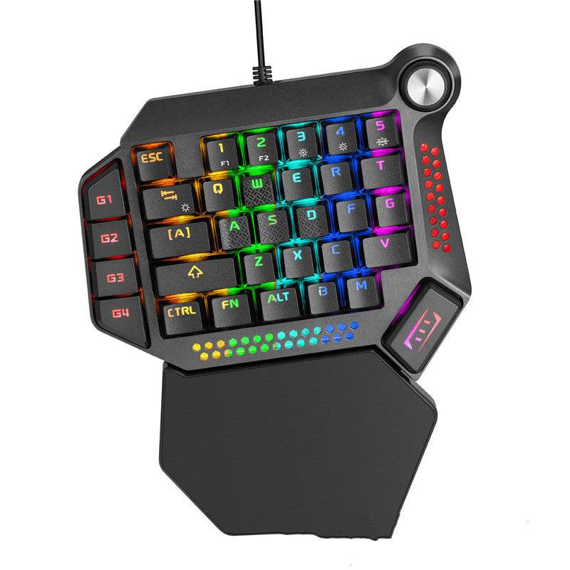 Compact RGB Mini Gaming Keyboard with mechanical switches and customizable RGB lighting for versatile gaming across platforms