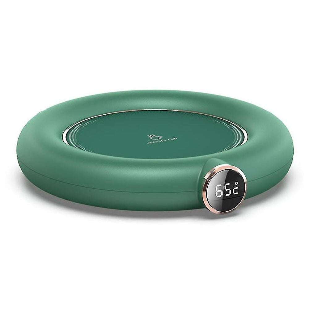 Electric beverage warmer with USB power, compact design, and durable construction for efficient heating.