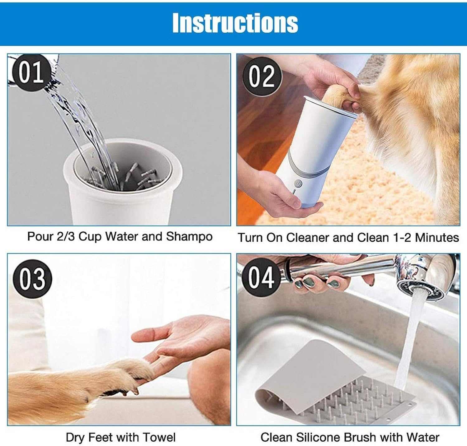 Electric Dog Paw Cleaner